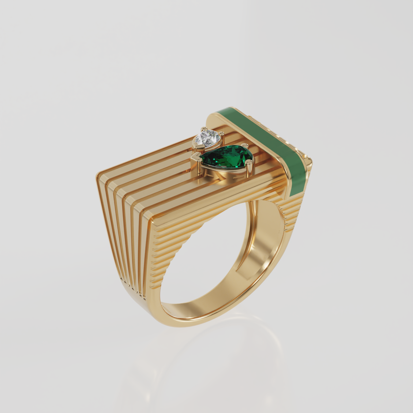 Vendôme Ring, Enamel